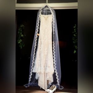 Wedding Dress & Custom Veil